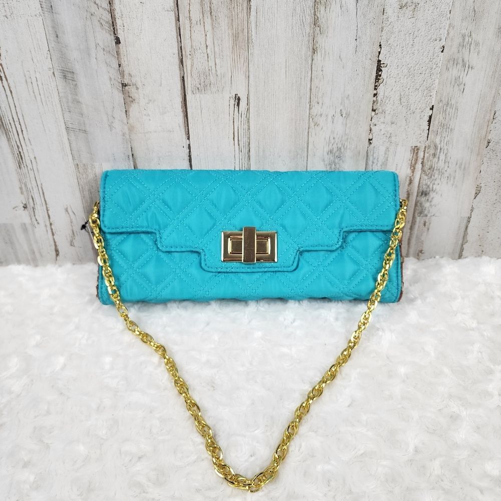 Sondra Roberts Clutch Purse Bag Teal